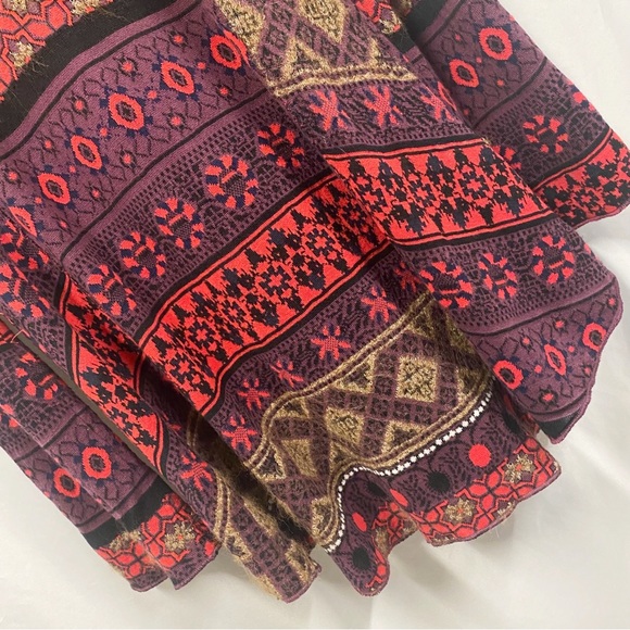 Free People World Traveler Boho Alpaca Blend Pullover Tunic Sweater - Picture 11 of 13